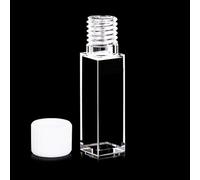 Quartz Spiral Cuvette - 10mm Path Length, 3.5ml Volume, Five Way Light Transmission for Laboratory Use