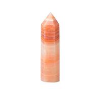 Quartz Stone Ornament Red Crystal Point Afghan Jade Home Decor Quartz Tower Wand Ornament DIY Gift (Size : 50-60mm)