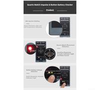 Quartz Watch Tester 1.5V for 3v for battery LED Indicator Quartz | Tests 1.5V and for 3v cells, LED status lights, audible beep, compact 120mm size, for durable ABS build