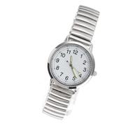Quartz Watch with Big Number Face, Luminous Classic Style for Seniors | Silver White Finish, Formal or Casual Wear, Readable Glance Design, Wrists with Limited Dexterity Random Style
