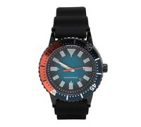 Quartz Watch with Telescope, Analog Display Calendar, Watch with Lighting Lighting Luminescent for Fishing (Black Orange)