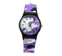 Quartz Watches for Les, Analog for Les | Camouflage Waterproof Camouflage Analog Quartz Schedule - Fun Learning Tour, Simple Teaching Tool for Boys, purple, Se référer au descriptif, Refer to