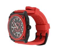 Quartz -Water -Resistant Clock, Elegant Multifunctional Quartz Guard Chronograph Portable Movement for Business for Men (Red)