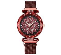 Quartz Wristwatches Female Ladies Watches Women Clock Women's Watch Ladies Talking Watch (Hot Pink, One Size)