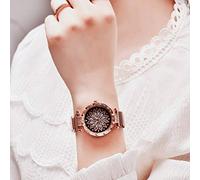 Quartz Wristwatches Female Ladies Watches Women Clock Women's Watch Ladies Talking Watch (Rose Gold, One Size)