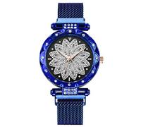 Quartz Wristwatches Female Ladies Watches Women Clock Women's Watch Talking Watch for Seniors (Blue, One Size)