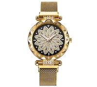 Quartz Wristwatches Female Ladies Watches Women Clock Women's Watch Talking Watch for Seniors (Gold, One Size)