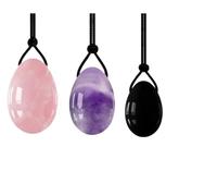 Quartz Yoni Egg Set Kegel Muscle Exercise Jade Eggs Natural Stones Tightening Ball Pelvic Exercise Massage Balls,5