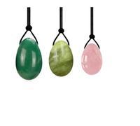 Quartz Yoni Egg Set Kegel Muscle Exercise Jade Eggs Natural Stones Tightening Ball Pelvic Exercise Massage Balls,1