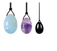Quartz Yoni Egg Set Kegel Muscle Exercise Jade Eggs Natural Stones Tightening Ball Pelvic Exercise Massage Balls,3
