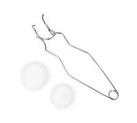 Quartzs Crucible Melting Set Small Crucible Bowl with Whip Tongs Dish Jewelry Making Supplies High Temperature Crucibles