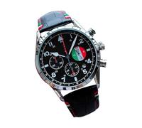 Quartzz Watch - 43mm Alloy | Leather Strap Mens Watches | Six-Hand Calendar Pointer Wristwatch | Waterproof Business Dress Watches for Daily Work Leisure Stylish Accessories Use