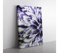 Quasar Abstract Canvas Wall Art Print Ready to Hang, Framed Picture for Living Room Bedroom Home Office Décor, 50x35 cm (20x14 Inch)