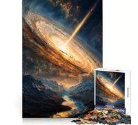 Quasar Galaxy Dreamscape Hard Jigsaw Puzzle for Adults 1000 Pieces Memory Lift Easy Leisure Image Assembly Artistic Gift (50x75cm)
