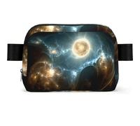Quasar Storm Square-shaped Waist Bag with Durable Polyester and Adjustable Strap for Daily Outdoor Wearing