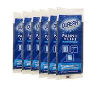 Quasar - Super Microfiber Glass Cloth - Glossy Glass and Crystal and Streak Free - Pack of 6 Cloths