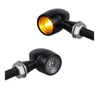 QUASCO Led Motorcycle Turn Signal Lights Universal Mini Front Blinkers Compatible with Harley Honda Kawasaki Suzuki Triumph Yamaha