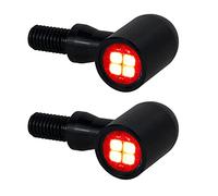 QUASCO LED Tun Signals Universal Mini Motorcycle Blinkers Brake Tail Lights Compatible with Harley Honda Kawasaki Suzuki Triumph Yamaha