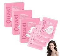 Quasi Bio Collagen Face Mask Overnight, Advanced Collagen Mask, Quasi Korean Collagen Glow up Face Mask 2.0, Instant Glass Skin, Pore Minimizing Reduces Lines - Like Glass Skin (3 Pack 12 Piece)