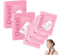 Quasi Bio Collagen Mask, Quasi Face Mask, Firm Skin Deep Hydrating Masks, Overnight Hydrating Face Collagen Glow Up Masks, Fade Fine Lines, Bright and Tight (2 Box of 8 Pcs)