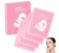 Quasi Bio Collagen Mask, Quasi Face Mask, Korean Collagen Glow up Face Mask 2.0, Firm Skin Deep Hydrating, Fade Fine Lines, Bright and Tight, Elasticity Improvement (4 PCS)