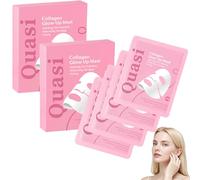 Quasi Collagen Glow Up Mask 2.0, Korean Collagen Face Mask, Quasi Bio Collagen Mask, Firm Skin Deep Hydrating Masks, Overnight Hydrating Face Masks, Fade Fine Lines, Bright and Tight (2 BOX)
