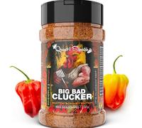 Quasi & Squatch Scotch Bonnet Chicken Wing Dust | Extra Hot Pineapple & Mango BBQ Rub | Spicy Sweet Heat Seasoning for Air Fryer, Smoker & Grill | 230g Big Bad Clucker