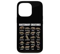 Quaternary Creatures Chart Pleistocene Megafauna Animals Case for iPhone 13 Pro