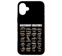 Quaternary Creatures Chart Pleistocene Megafauna Animals Case for iPhone 16 Plus