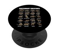 Quaternary Creatures Chart Pleistocene Megafauna Animals PopSockets Adhesive PopGrip