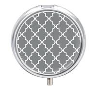 Quatrefoil Grey Pill Box Pill Case Pill Organizer Medicine Pill Organizer Weekly Pill Organizer Pill Holder Small Pill Case Pill Containers Pill Holder for Purse