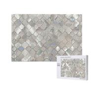 Quatrefoil Moroccan Mother Of Pearl,1000 Pieces Wooden Jigsaw Family Game Jigsaw Puzzles for Adults Teens Home Decor