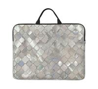 Quatrefoil Moroccan Mother Of Pearl, 14 Inch Laptop Sleeve, Notebook Bag Laptop Case Sleeve Briefcase with Handle