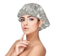 Quatrefoil Moroccan Mother Of Pearl,Adult's Satin Sleeping Cap - Women's Elastic Sleep Bonnet, Adjustable Overnight Hair Cover