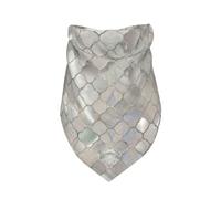 Quatrefoil Moroccan Mother Of Pearl,Bib Scarf Triangle Hood Adjustable Pet Scarf Washable Hood Suitable for Small, Medium and Large Dogs and Cats