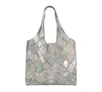 Quatrefoil Moroccan Mother Of Pearl,Reusable Tote Bags Grocery Bags Large Capacity Canvas Shopping Shoulder bag