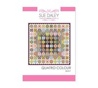 Quatro Colour Quilt Pattern by Sue Daley Designs EPP English Paper Piecing Starter Kit Papers and Templates Patchwork Sewing