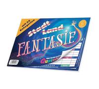 Quatschkopf Fantasy - Magic City Land River Variant, Large Game Block with 35 Fun and Creative Categories to Magical Beings, Game Adults Children Junior from 9 Years