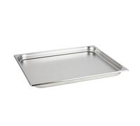 Quattro 2/1 Gastronorm Pan 20mm Deep Stainless Steel | Commercial Kitchen GN Tray | Multi-Purpose Catering Pan for Ovens, Fridges & Hot Counters