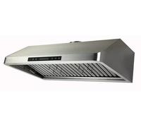 Quattro 900mm Compact Commercial Extractor Hood with Motor, Filters & Lights. For All Restaurant & Catering Establishments. Wall Mounted Or Under Cabinet. Quality Stainless Steel.