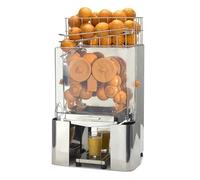 Quattro Automatic Orange Juice Machine Juicer - Commercial Fresh Orange Juicer with Automatic Feeding System, 20 Oranges/Minute, Compact Stainless Steel Design. For Any Catering Establishment