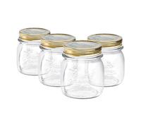 Quattro Stagioni Glass Preserving Jars - 250ml - Clear - Pack of 4