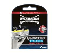 Wilkinson Sword Quattro Titanium Precision Razor Blades - Pack of 8