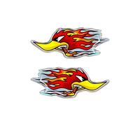 Quattroerre 14206 3D Sticker Woodpecker and Flames