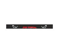 Quattroerre Adhesive Windshield No Fear Banner Sunshade Stripe Sticker for Car, Black, 12.5 x 120 cm