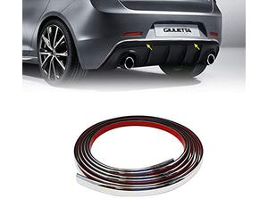 Quattroerre Chrome Profile Sticker Dam Bumper Rear Alfa Giulietta with 3M APT Double-Adhesive