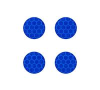 Quattroerre Diamond Refractive Stickers Circles, Flat, Blue, Set of 4 Pieces