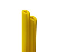Quattroerre Pair of Zic Save Car Doors Profile, Yellow, 650 mm
