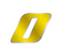 Quattroerre Racing Number 0 Anodized Small, Yellow