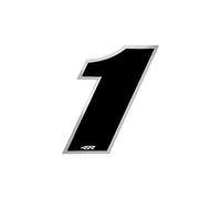 Quattroerre Racing Number 1 Anodized Small, Black